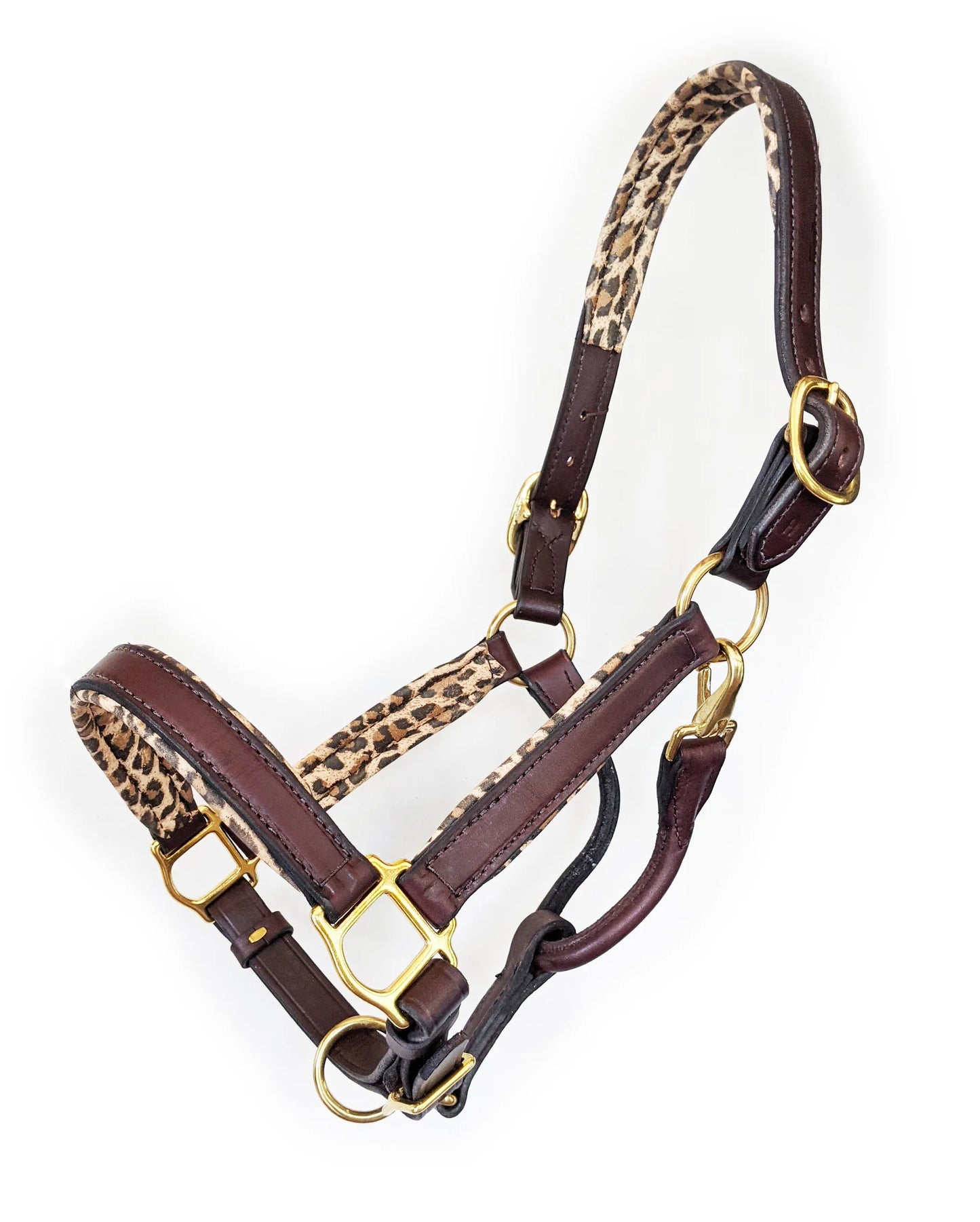 1" Brown Padded Halter