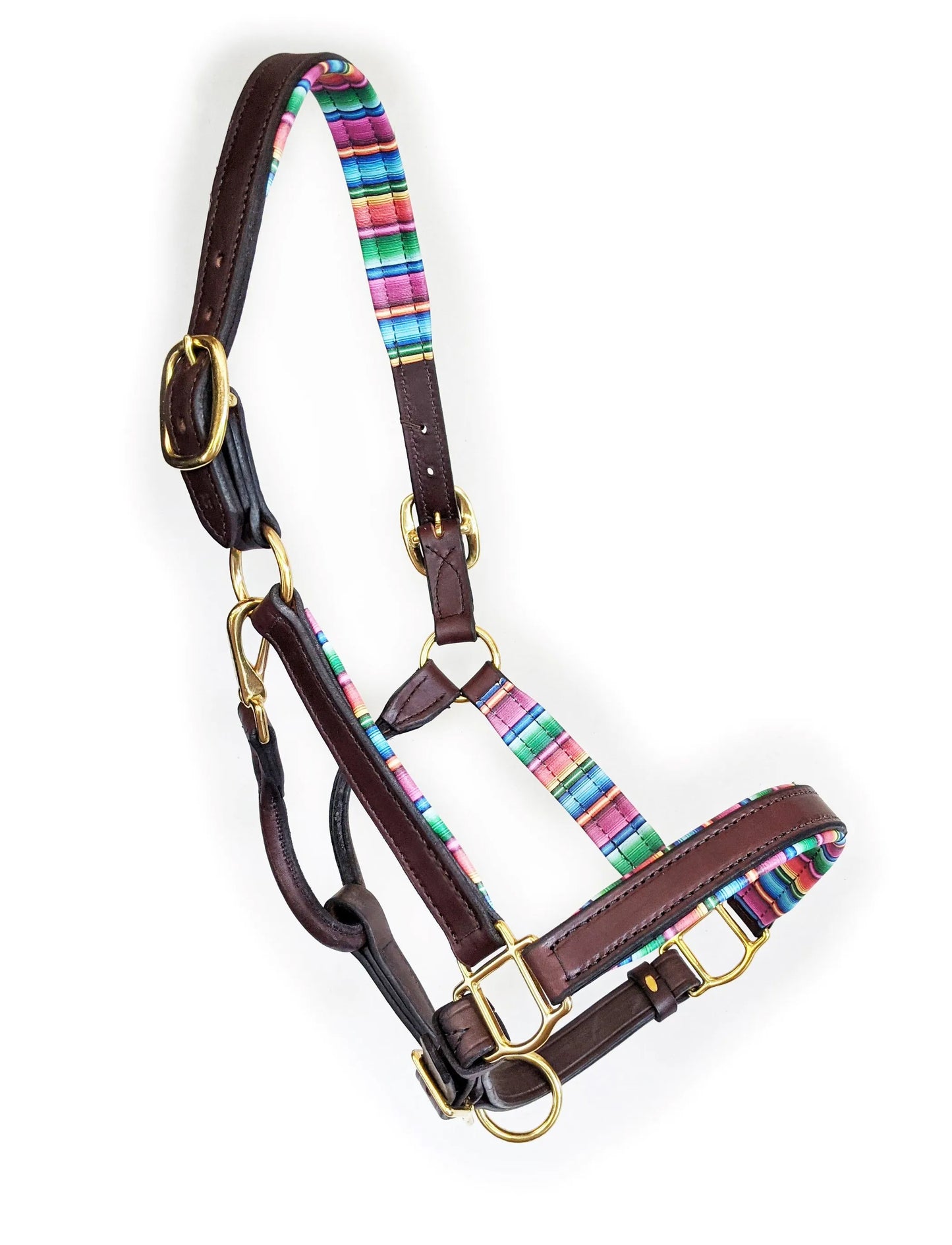 1" Brown Padded Halter
