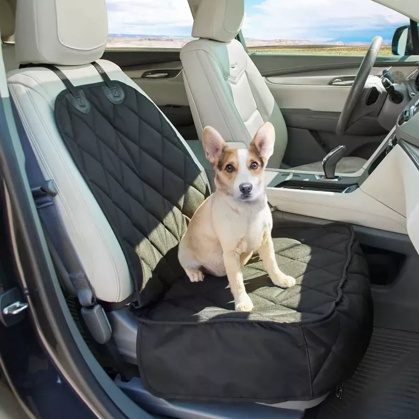 GOOPAWS Dog Front Car Seat Cover - Waterproof and Scratch Proof