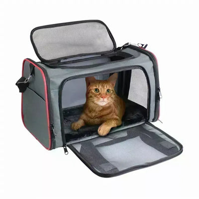 Soft-Sided Kennel Pet Carrier - Airline Approved and Collapsible