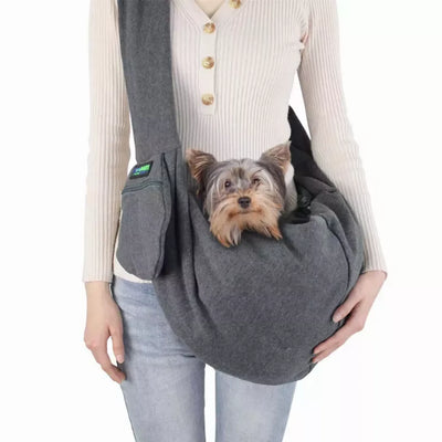 JESPET Portable Small Pet Sling Bag with Front Pocket