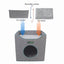 JESPET Foldable Cat Condo - Cat Cube House & Sleeping Bed with Reversible Cushions