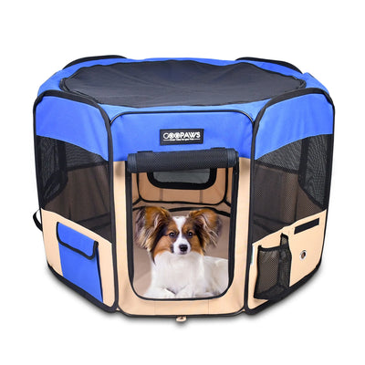 JESPET Pet Dog Playpen - Portable Exercise Pen for Small and Medium Pets