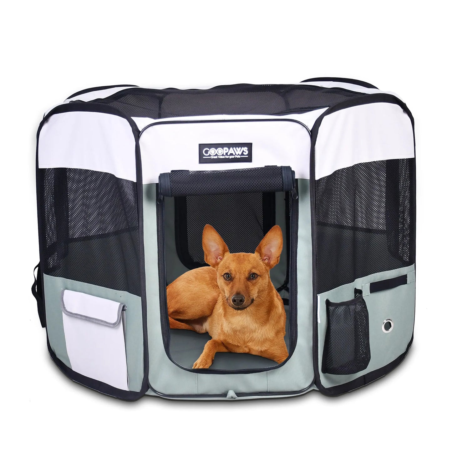 JESPET Pet Dog Playpen - Portable Exercise Pen for Small and Medium Pets