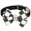 Susan Lanci Windsor Check Nouveau Bow Collar - Premium & Luxurious Pet Accessory