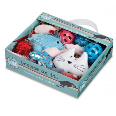 Cat is Good 12-Piece Pounce on It Cat Toy Gift Pack