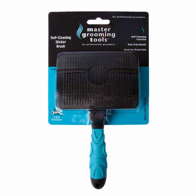MGT Self-cleaning Slicker Brush - Easy Clean, Large Size