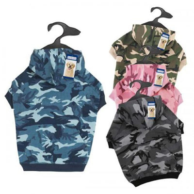 Casual Canine Camo Hoodie - Comfortable and Stylish Dog Apparel