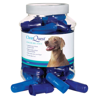 CQ 50-Pack Finger Brush for Comprehensive Pet Dental Health