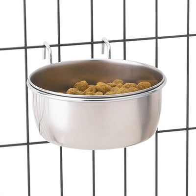ProSelect Stainless Steel Hanging Bowl - Convenient Pet Feeding Accessory