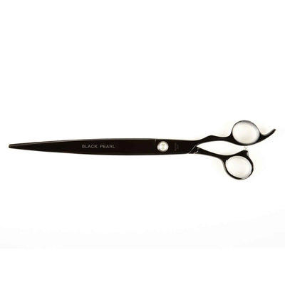 Professional GE Black Pearl Straight Shears for Pet Grooming - 10in