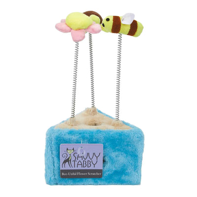 Savvy Tabby Bee-Utiful Flower Scratcher - Engaging and Interactive Cat Toy