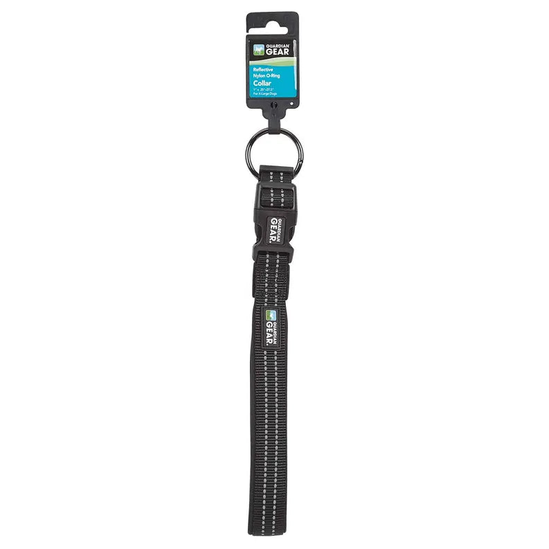 Durable Reflective Nylon Dog Collar with O-Ring