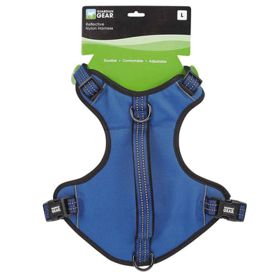 Guardian Gear Reflective Nylon Dog Harness - Medium, Blue