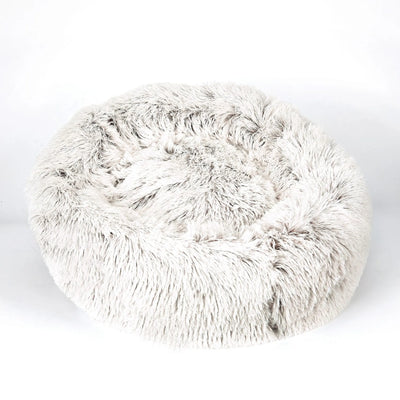 Ultra-Cozy Plush Cuddler Pet Bed - Cream, XL