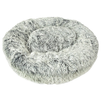 Ultra-Cozy Plush Cuddler Pet Bed - Black/White, XL