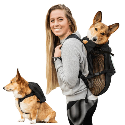 Walk-On Dog Harness with Storage - Lightweight Backpack Dog Carrier