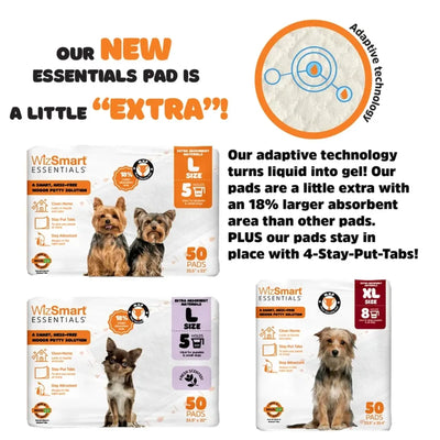 WizSmart Essentials Charcoal XL Dog Training Pads