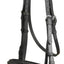 Da Vinci Plain Raised Padded Comfort Crown Dressage Bridle with Flash less Reins