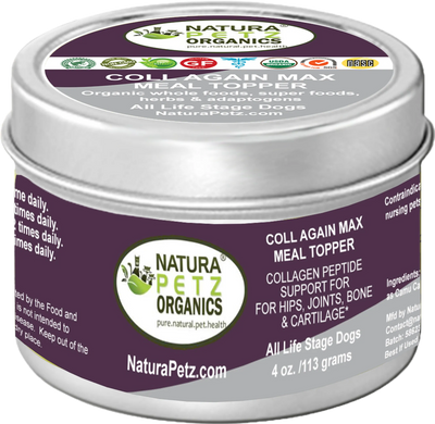 Coll Again Max Collagen Peptide Support Meal Topper for Dogs & Cats - Turkey Flavored