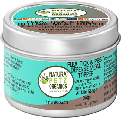 Natural Pest Defense Flavored Meal Topper for Cats & Dogs - Fights Fleas, Ticks, Pests