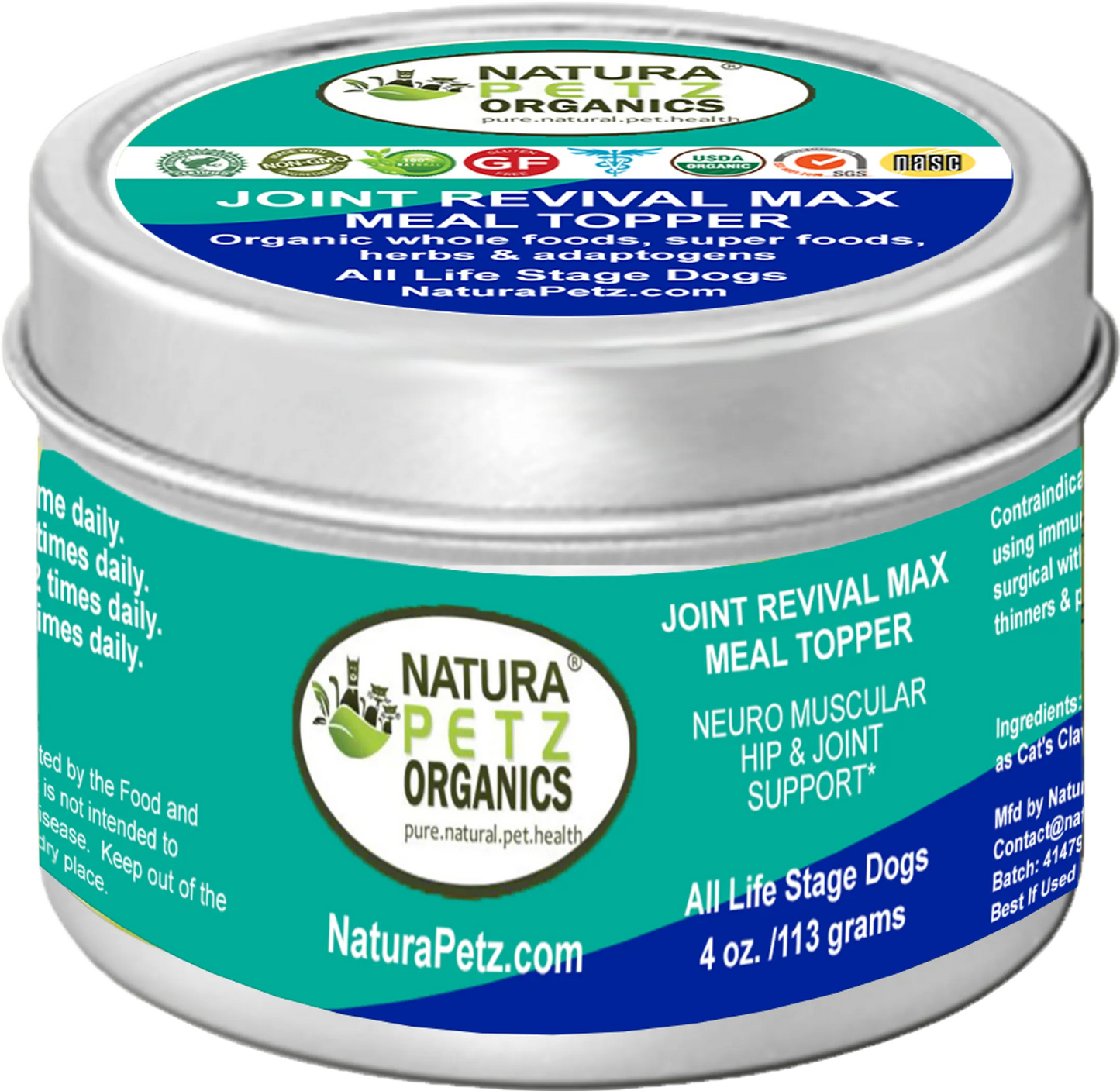 Joint Revival Max Master Blend - Neuro Muscular Hip & Joint Support for Pets