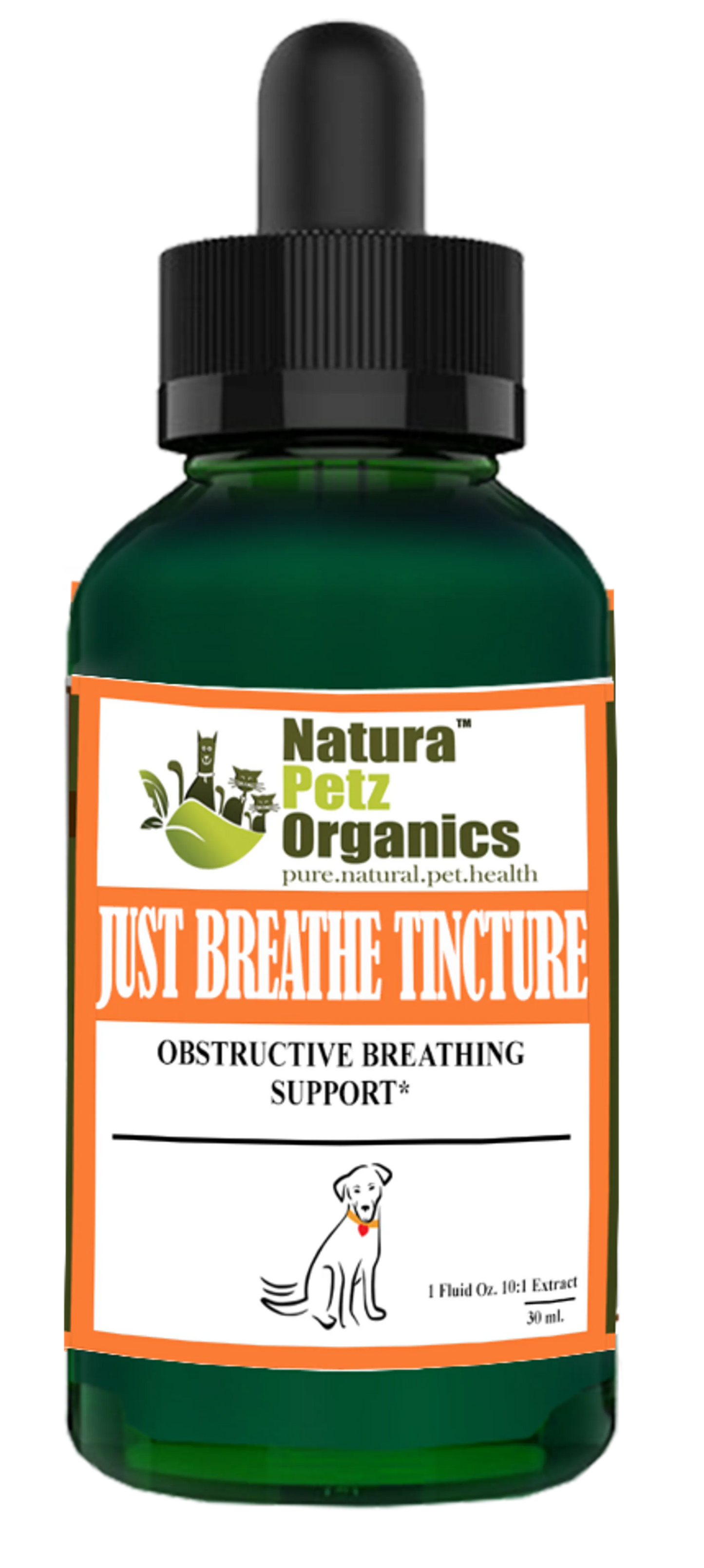 Obstructive Breathing Support Tincture - Respiratory Support for Dogs and Cats