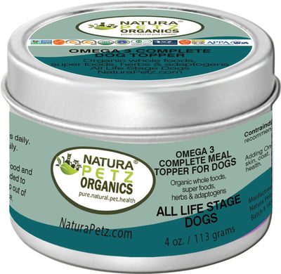 Omega 3 & 6 Complete Meal Topper for Dogs & Cats - Balanced Fatty Acid Nutrition