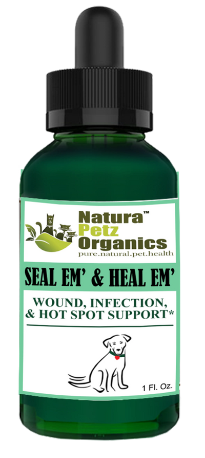 Seal Em And Heal Em Tincture - Fast Action Wound & Infection Support for Pets