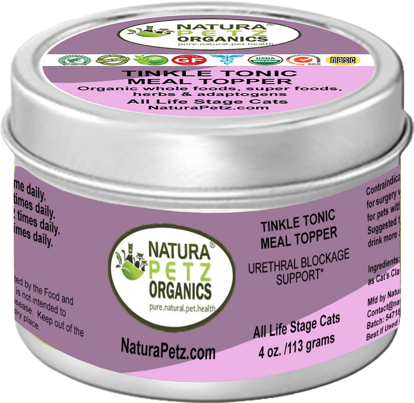 Tinkle Tonic Meal Topper - Effective Urethral Blockage Support for Dogs and Cats