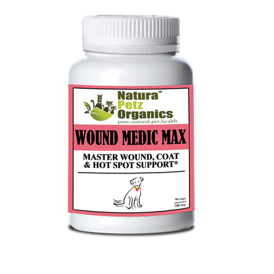 Wound Medic Max Caps - Master Wound, Skin & Coat Support for Dogs & Cats