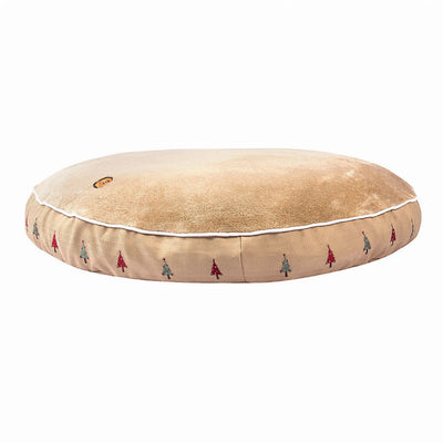 Halo Christmas Tree Round Small Dog Bed - Festive Comfort for Your Pet