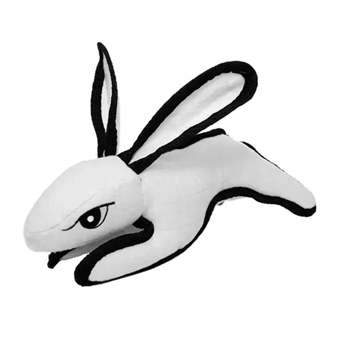 Tuffy Barnyard Rabbit White - Durable Dog Toy for Interactive Play