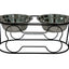 YML Wrought Iron Stand with Double Stainless Steel Feeder Bowls - Convenient and Stylish Pet Feeder