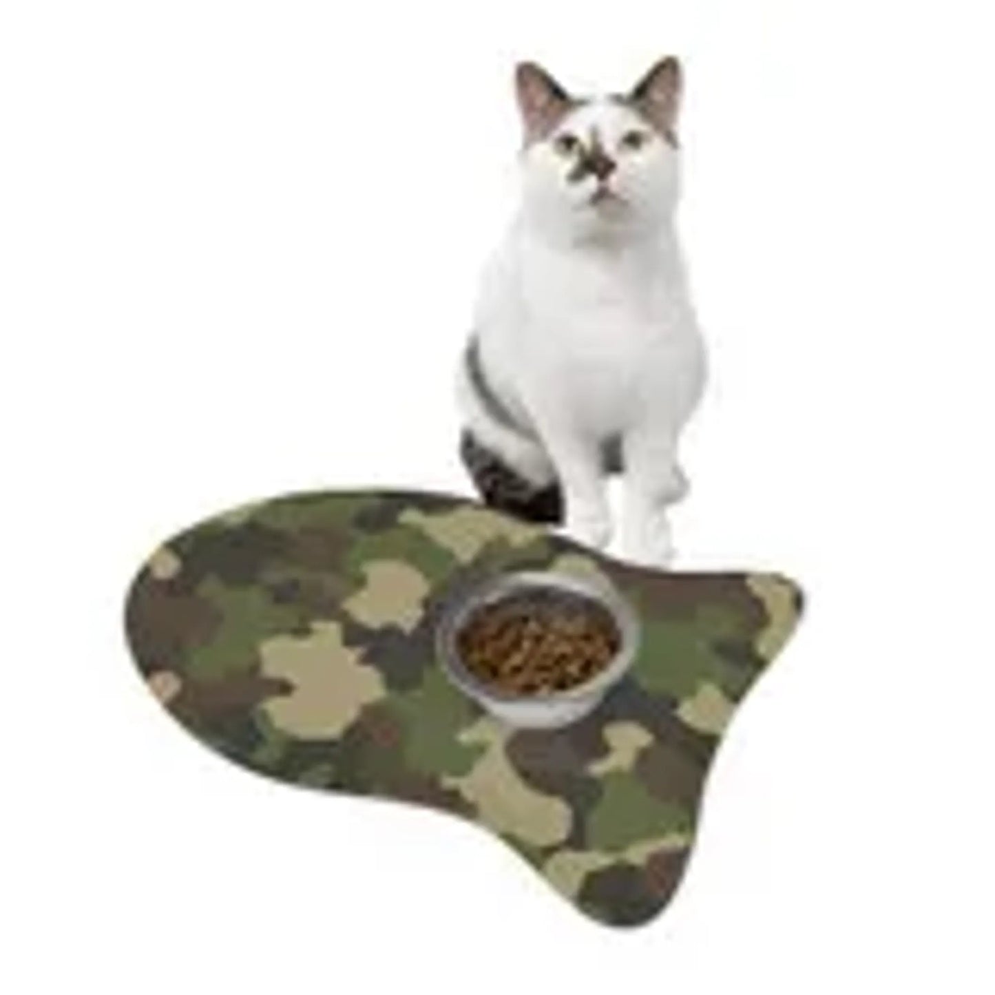 Camouflage Pet Feeding Mat - Stylish and Functional