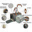 Mr. Peanut's Gold Series Standard Size Expandable Pet Carrier - Comfortable Pet Travel