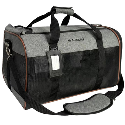 Mr. Peanut's Rhodium Series Mini Size Soft Sided Pet Carrier - Compact and Convenient