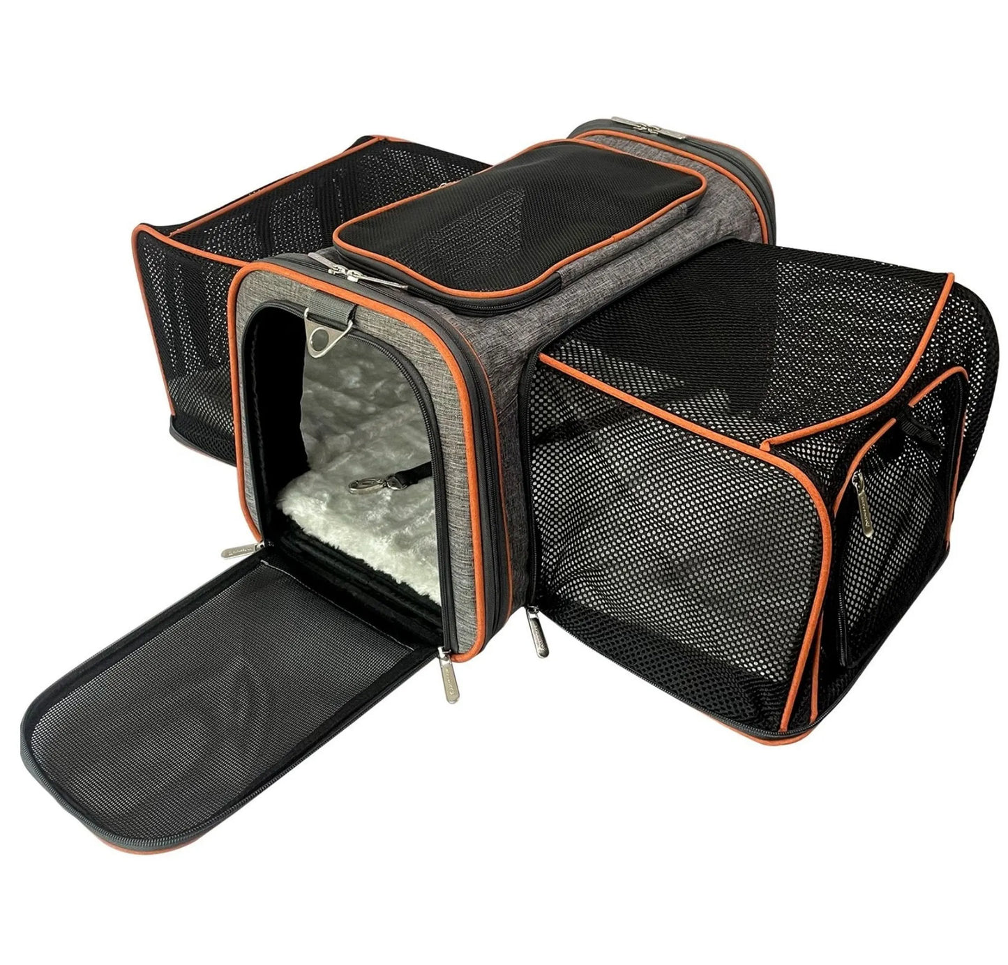 Mr. Peanut's Diamond Series Double Expandable Pet Carrier - Spacious and Secure