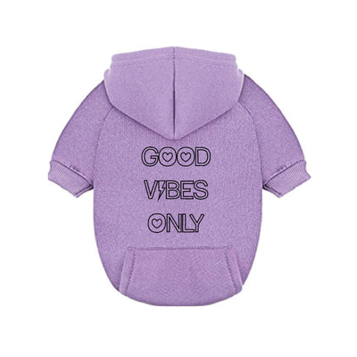 Good Vibes Only Lighting Bolt Dog Hoodie - Stylish Dog Apparel