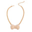 Cream Chunky Bow Pet Necklace - Stylish Accessory for Your Pet