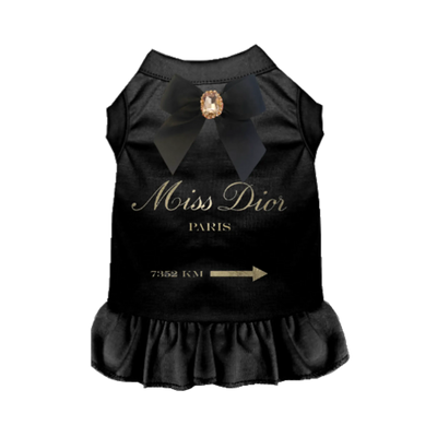 Miss Dior Bow Dress - Elegant Dog Outfit