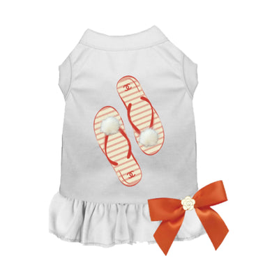 Fuzzy Flip Flops Dog Dress - Designer-Inspired Pet Fashion