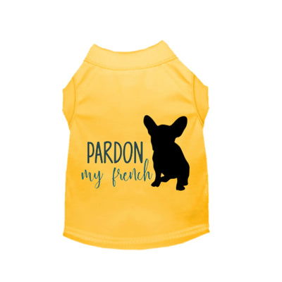 Pardon My Frenchie- Dog Shirt - Chic & Comfortable Pet Apparel