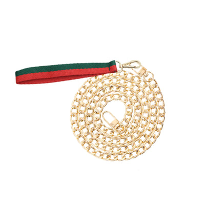 Red and Green Canvas Lead - Durable Dog Leash