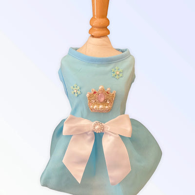 Snow Queen Dress - Glamorous Dog Outfit