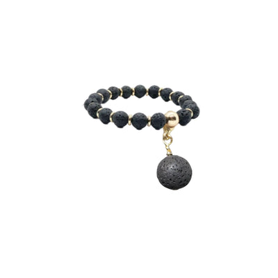 The Black Volcanic Diffuser Charm - Stylish Dog Collars Accessory