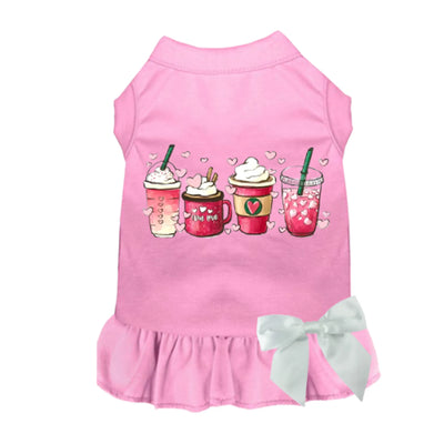 Valentine's Day Fun Pink Dog Dress