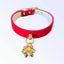 Holiday Velvet Gift Wrap Bow Dog Collar - Festive and Comfortable
