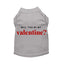 Valentine's Dog Tee - Adorable and Comfortable Pet Apparel