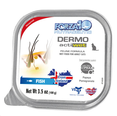 Forza10 ActiWet Dermo Support Icelandic Fish Recipe Canned Cat Food - Supports Skin & Coat Health